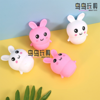 New Decompression Toy Emulational Rabbit Creative Interesting Squeezing Toy Vent Decompression Trick Toy in Stock Wholesale