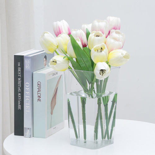 transparent acrylic flower-growing bucket wake up flower bucket flower simple household flower shop flower bucket plastic drop-resistant flower arrangement