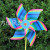 30cm Colorful Six-Leaf Windmill Children's Toy Festival Gift PVC Waterproof and Sun Protection Outdoor Plug-in Advertising Scenic Spot