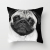Creative Candy Color Greeting Starling Pug Dog Dog Pillow Cover Car Sofa Cushion Birthday Gift Pillow