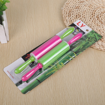 Baking Gadget Small Pp Plastic Roller Rolling Pin Kitchen Household Rolling Stick Rolling Pin Hot Sale