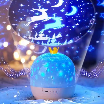 Starry Sky Projection Lamp Creative Girl Bedroom Romantic Ambience Light Led Children Bluetooth Starry Star Light