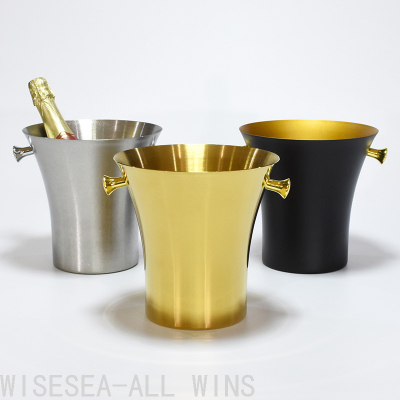 Small Waist Shape Stainless Steel Ice Bucket 5.0L Party Gathering Cooling Beer Wine Champagne Ice Bucket