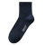 Autumn Winter Socks Men's Mid-Calf Deodorant and Sweat-Absorbing Cotton Solid Color Stockings Cotton Business Men's Long Tube