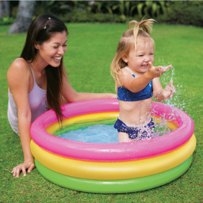 American Intex58924 Fluorescent Inflatable Swimming Pool Baby Paddling Pool Baby Bathtub Bathtub