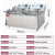 Electric Fryer with Double Cylinders and Double Sieves FY-8L-2A Commercial Fryer Deep Fryer Fried Chicken Wing French Fries Equipment