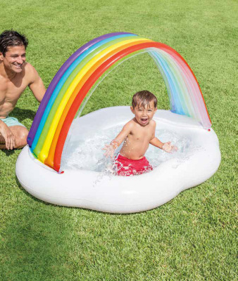 American Intex57141 Rainbow Baby Pool Inflatable Infant, Baby, Infant Swimming Pool Home