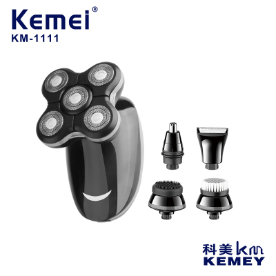 Cross-Border Factory Direct Supply Shaver Kemei KM-1111 Household Male USB Rechargeable Shaving Kit Wholesale