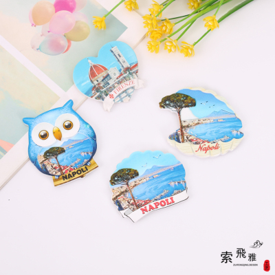 Tourist Souvenirs Resin Refrigerator Magnet Three-Dimensional Collection Magnetic Creative Furnishings Decorative Objects Factory Spot Direct Sales