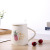 Creative Sesame Dots Ceramic Cup Office Water Glass with Cover with Spoon Personality Mug
