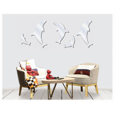 Mirror Decoration Wall Self-Adhesive Sticker Stickers TV Sofa Background Acrylic Stickers