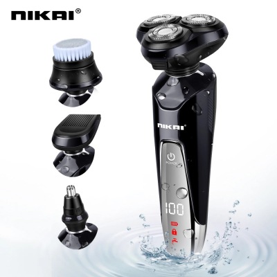Cross-Border Hot Selling High-End LCD 4-in-1 Multifunctional 3-Bit Electric Shaver Fully Washable Shaver 7122
