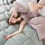 New Twill Anti-Feather Cloth Winter  Duvet Quilt for Spring and Autumn Feather Silk Cotton Quilt AB Version Solid Color