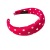 European Cross-Border Ins Creative New Milk Silk Polka Dot Sponge Headband Black Headband for Women in Stock Wholesale