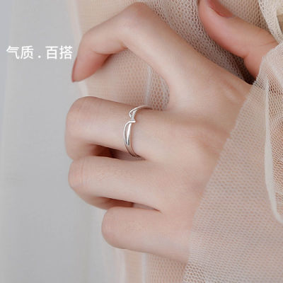 High Color-Preserving Gold-Plated Ring for Women Ins Trendy High-Grade Light Luxury and Simplicity Niche Cold Design Ring Wholesale