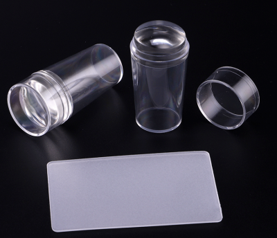 Best-Selling Nail Beauty Silicone Seal Full Set Nail Seal French Clear with Cover Transfer Printing Tools Nail Plate