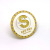 Anti-Epidemic Memorial Golden M Badge Customized Metal Badge Anime Badge Group Golden M Badge Coin Emblem Name Tag Pin