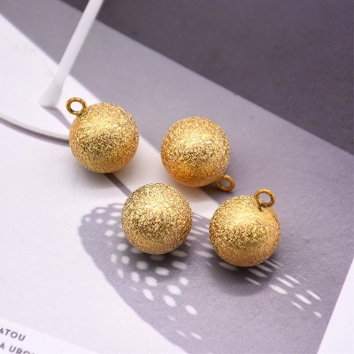 Matte Gold Bell DIY Ornament Accessories Japanese Qingshui Temple Bell Crafts Seamless Water Sound Bell