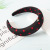 European Cross-Border Ins Creative New Milk Silk Polka Dot Sponge Headband Black Headband for Women in Stock Wholesale