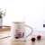 Creative Sesame Dots Ceramic Cup Office Water Glass with Cover with Spoon Personality Mug