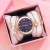 New Trendy Ladies Watches Silicone Retro Roman Literal Women's Quartz Watch Bracelet Fashion Combination Set