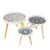 Easy Disassembly Printing Surface Tea Table Set Balcony Table Leisure round Table Creative Trending Milk Tea Shop Small Coffee Table