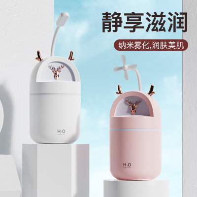 Cross-Border Creative Xiaolu Cute Pet Humidifier Desktop Small USB Mini Hydrating Household Humidifier Bedroom