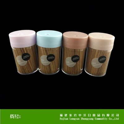 Carbonized Toothpick Wholesale Canned Bamboo Toothpick Double-Headed Available Household Teeth Picking Toothpick Production Can Be Labeled