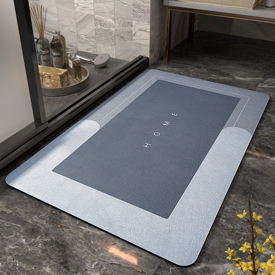 New Bathroom Water-Absorbing Quick-Drying Carpet Floor Mat Door Bathroom Non-Slip Floor Mat Household Kitchen Pad Oil-Proof