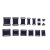 Supply Luggage Accessories Plastic Safety Buckle a Pair of Buckles More Sizes Plastic Press Buckle Name Tag Accessories Color Customization
