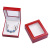 Water Ripple High-End Leather Box Series Ring Box Necklace Long Box Pendant Box Window Box Three-Piece Set in Stock