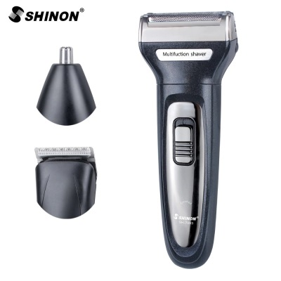 Cross-Border Reciprocating Multifunctional Double Cutter Head Electric Shaver 3-in-1 Double Battery Nasal Knife Shaver Sh7083