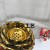 2021 Foreign Trade Hot Sale Ceramic Flower Gold Plated with Saucer