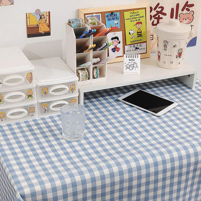 Plaid Tablecloth Student Desk Cloth Net Red Ins Style Japanese Style Coffee Table Cloth Living Room Bedroom Girl Writing Desk Pad