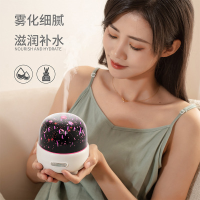 Dream Starry Sky Projector Aroma Diffuser USB Desktop Office Dormitory Colorful Gradient Light Humidity Aromatherapy Machine Aroma Diffuser