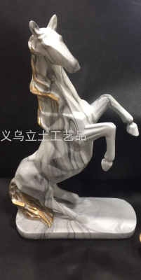 Gao Bo Decorated Home Home Decoration Couple Resin Horse Ornament