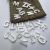 Shell Letters 12mm Freshwater White Shell Hollow 26 English Letters Shell Patch DIY Scattered Beads Pendant Parts