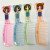 Large Cartoon Head Plastic Comb Color Handle Practical Comb