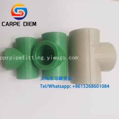 Outlet PPR Pipe Fittings PPR Pipe Connector Plastic Tee PP-R Connector PP-R Tee Connector