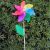 Colorful Wooden Pole Plastic Windmill Children's Toy DIY Outdoor Stall Kindergarten Decoration Garden Windmill
