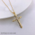 Cross-Border Cross Necklace AAA Grade Zircon Finely Inlaid Pendant European and American Exquisite Pendant Plated 16K Real Gold Manufacturer