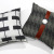 Nordic Ins Cotton and Linen Pillow Modern Minimalist Houndstooth Pillow Living Room Sofa Cushion Car and Office Cushion