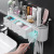 Creative Toothbrush Storage Rack Punch-Free Mouthwash Cup Wall Hanging Bathroom Storage Automatic Toothpaste Dispenser