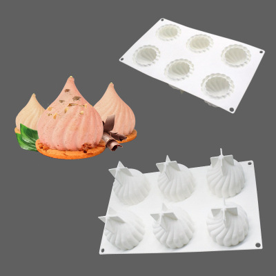 Steamed Buns Mousse Cake Mold Cyclone Dessert Silicone Mold DIY Onion Aromatherapy Candle Mould