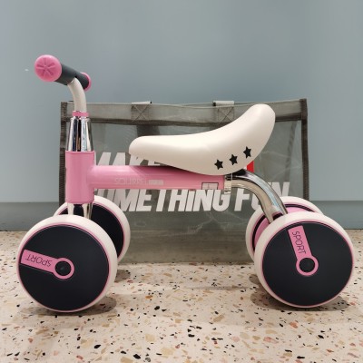 Jiujiu Baby Balance Bike (for Kids) Pedal-Free Four-Wheel Sliding Walker Swing Car 2 Bobby Car 1 One-Year-Old Birthday Gift