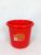 Daily Plastic Household Bucket Festive Red Bucket Pp Material Factory Wholesale Red Barrel Can Be Equipped with Lid