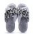 New Cross-Border Home Leopard Cross Fluffy Slippers Female European and American Ins Style Breathable Plush Floor Cotton Slippers Female