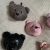 New Leather Bear Head DIY Creative Ornament Gift Bag Shoes Brooch Accessories Doll Pu Doll Scalp Bear