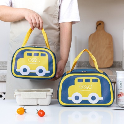 Insulated Lunch Box Handbag Bento Bag Aluminum Foil Thickening Office Worker Primary School Student with Rice Lunch Bag Large Size Lunch Box Bag