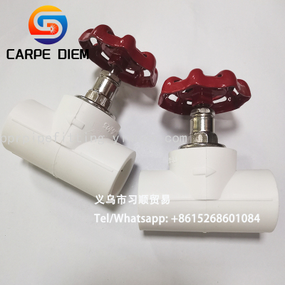 PPR Stop Valve Water Supply Pipe Accessories Valve 4 Points 6 Points 1 Inch Stop Valve Plastic Pipe Fittings Lifting Stop Valve